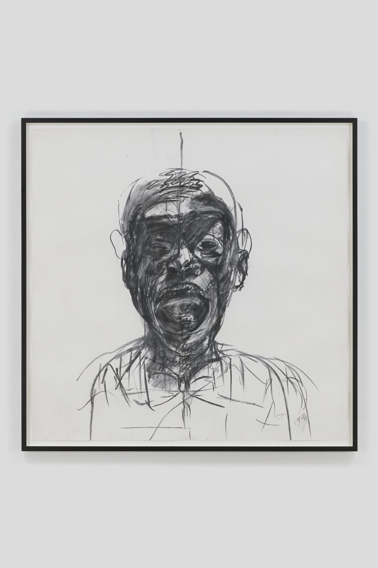 Albert Adams_Head_1999_Charcoal on Paper_148 x 149 cm