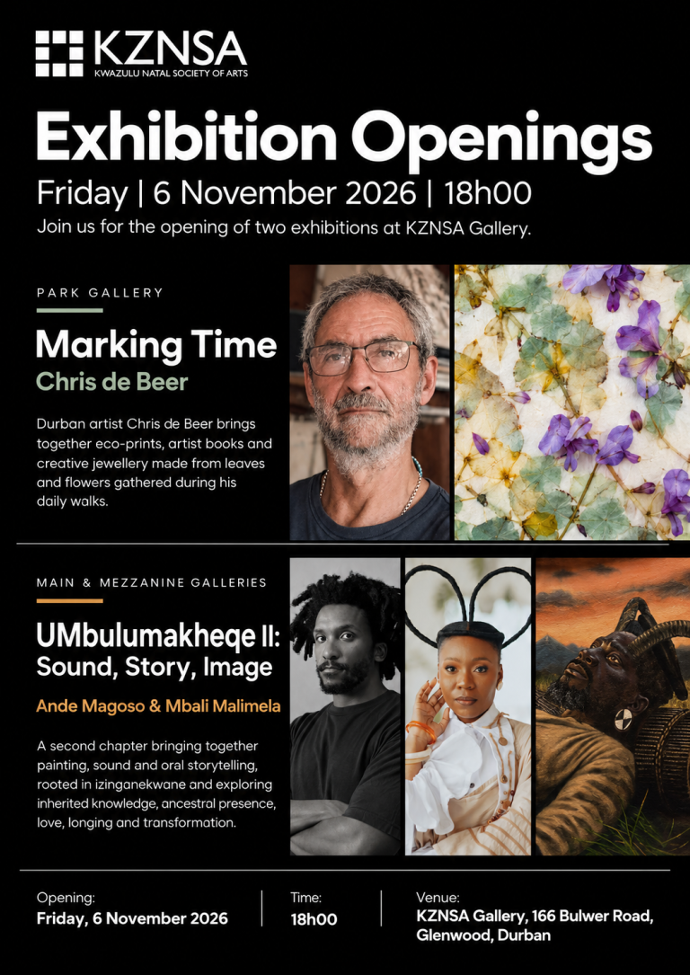 KZNSA Exhibition Openings Poster
